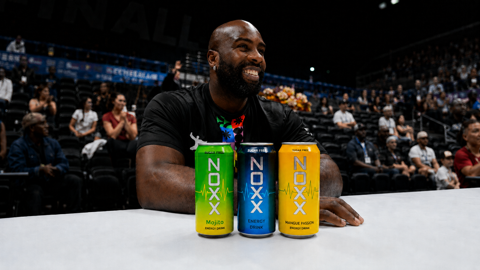 Teddy Riner avec les produits NOXX